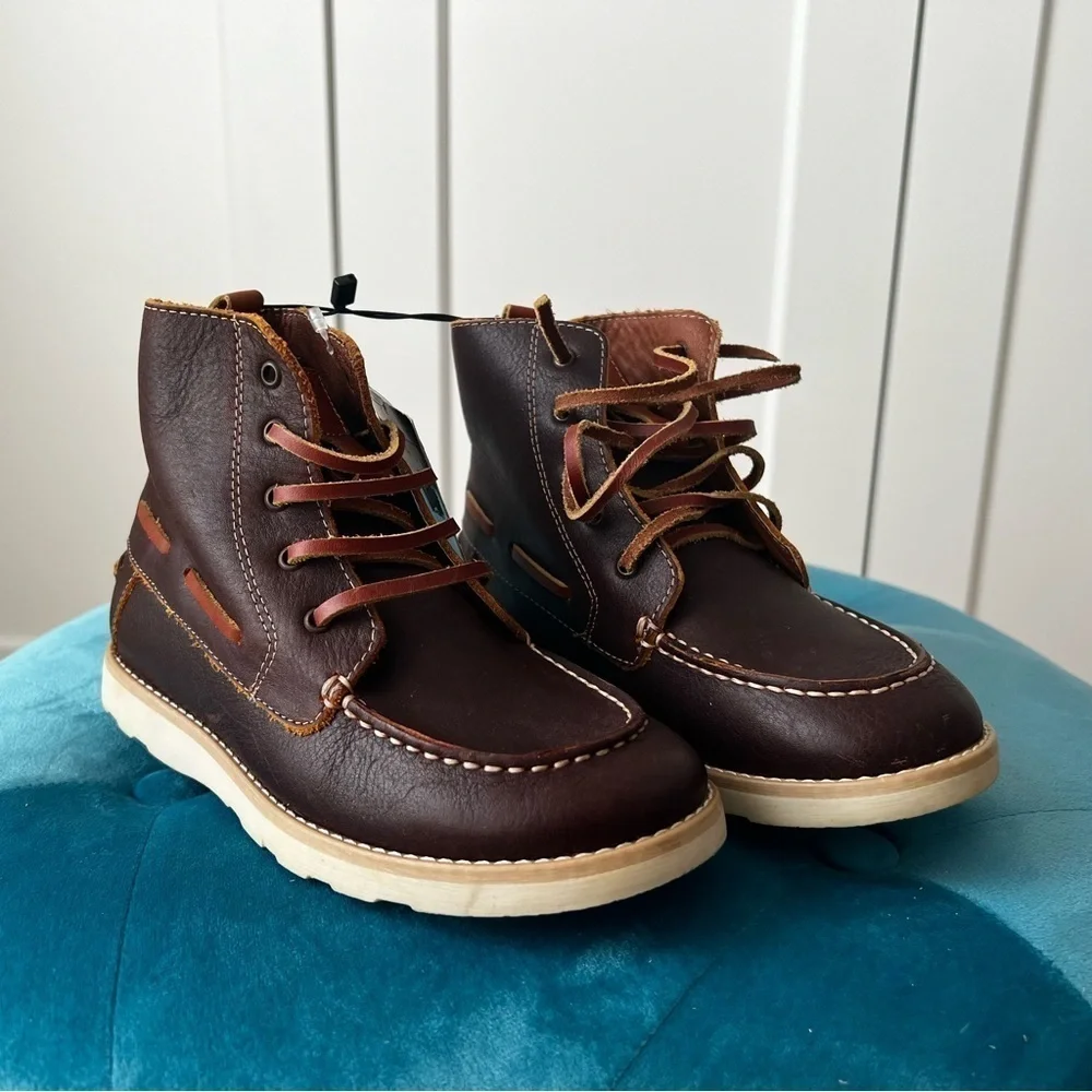 ZARA Kids Leather Oxford Boots sz. 12.5